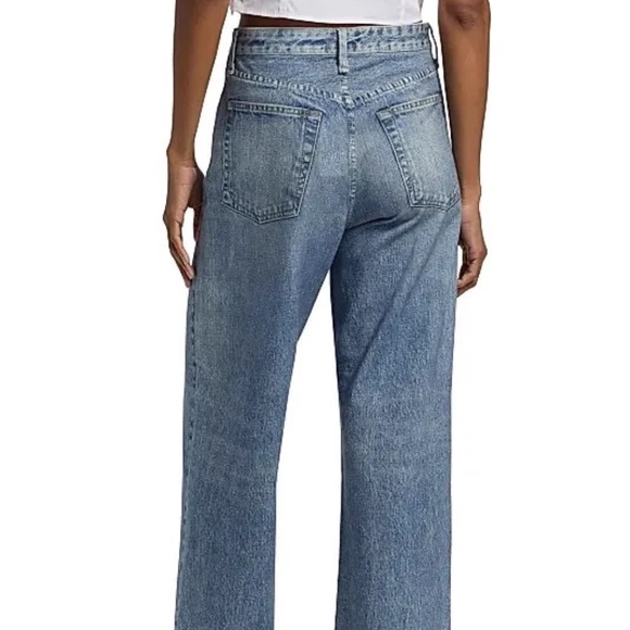 Unworn Rag & Bone Miramar And Wide Leg Cotton Terry Pants in Blue - Picture 3 of 11